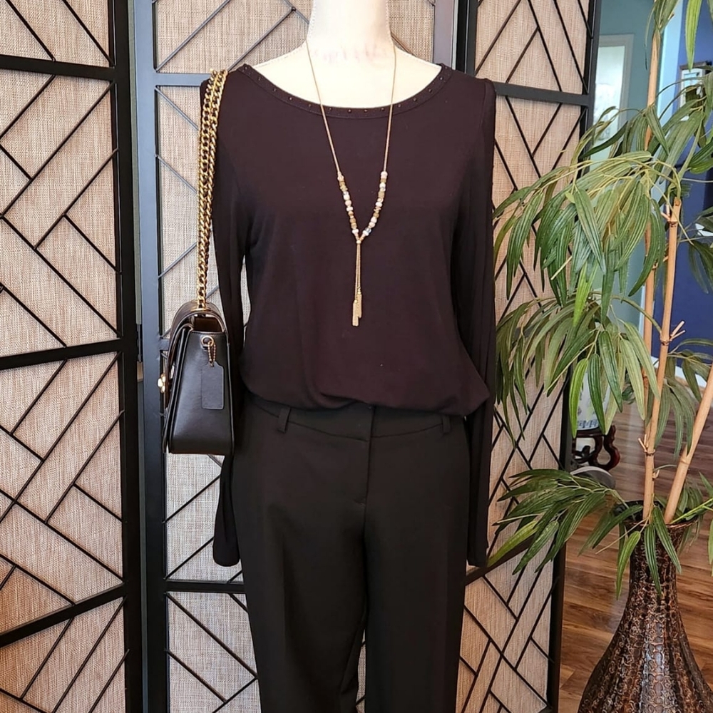 Cable & Gauge Black Women's Trousers